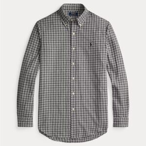 Ralph Lauren Men's Gray Plaid Button-Down Shirt